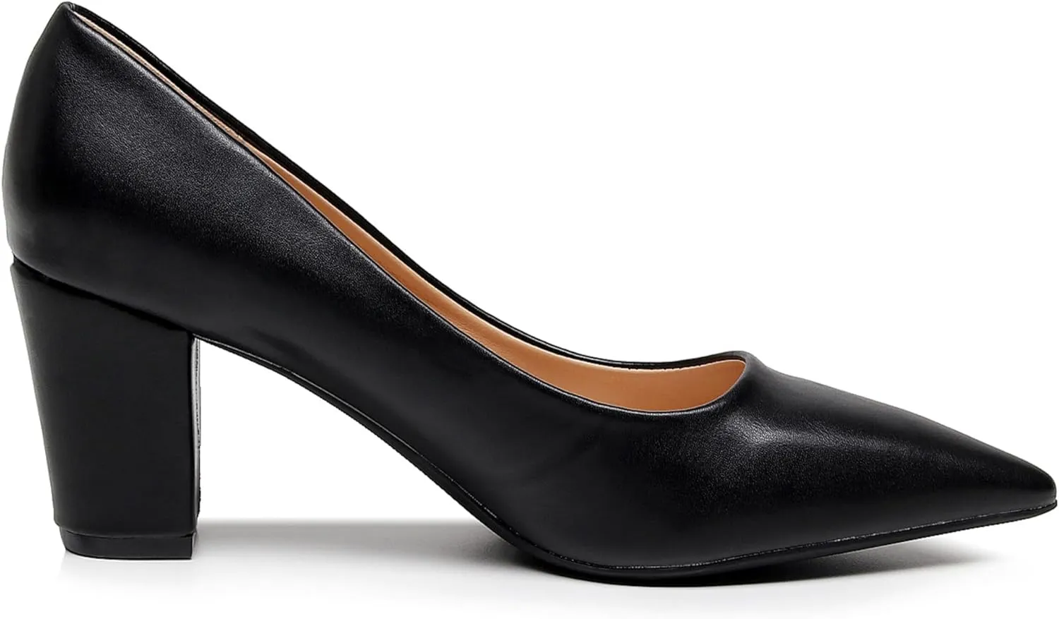 VenusCelia Women's Lewin Pump Chunky Heel Shoe