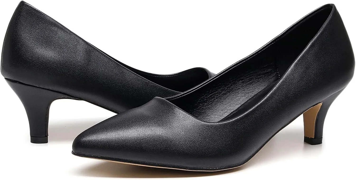 VenusCelia Women's Rokoko Pump Kitten Heel Shoe