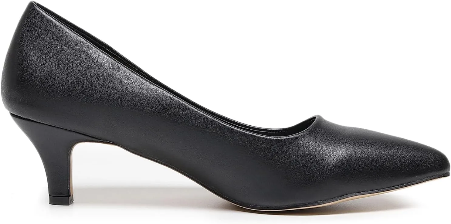 VenusCelia Women's Rokoko Pump Kitten Heel Shoe