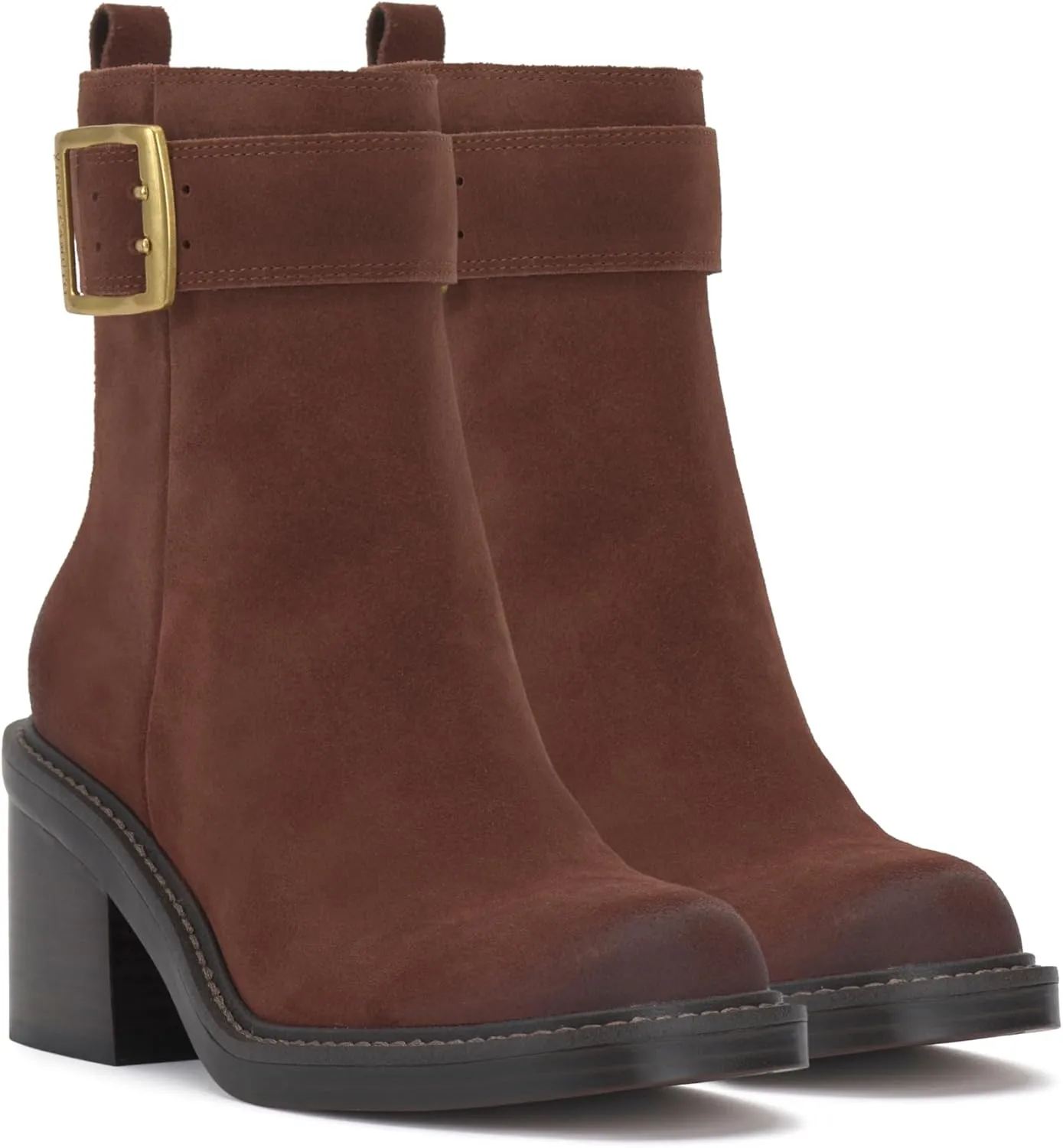 Vince Camuto Women's Bembonie Stacked Heel Bootie Ankle Boot