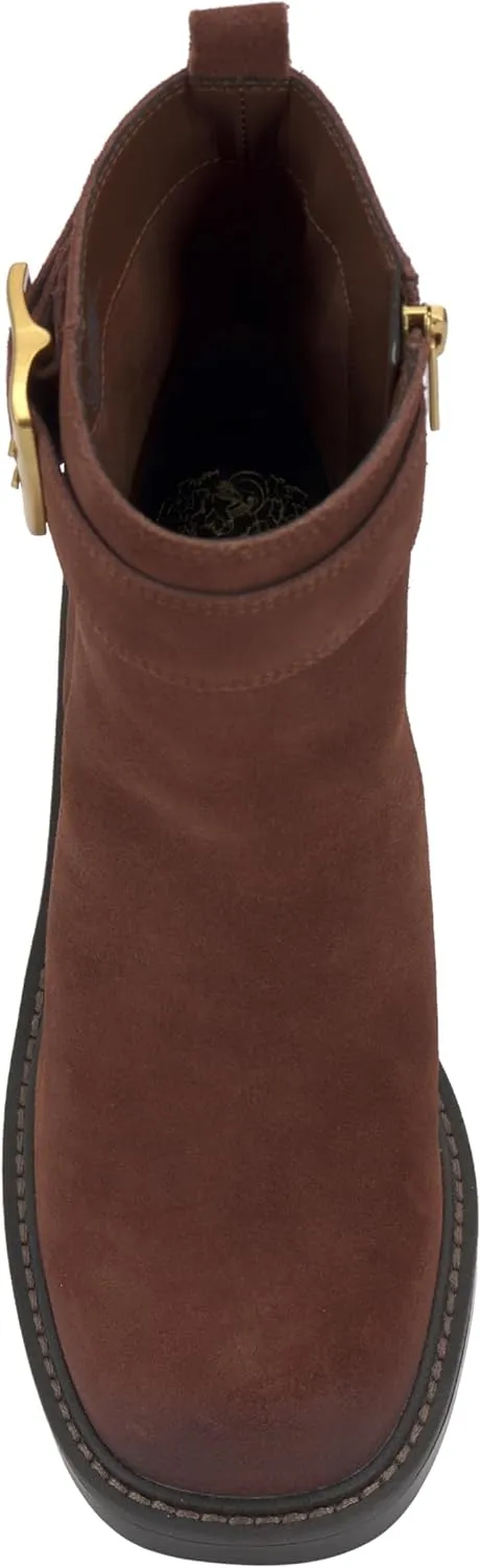 Vince Camuto Women's Bembonie Stacked Heel Bootie Ankle Boot