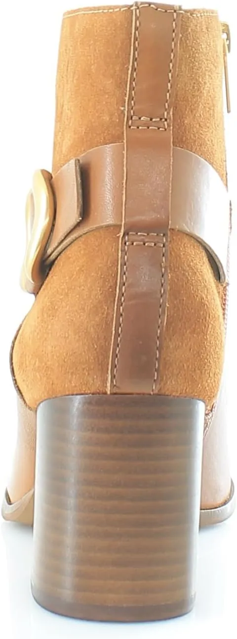 Vince Camuto Women's Evelanna Stacked Heel Bootie Ankle Boot