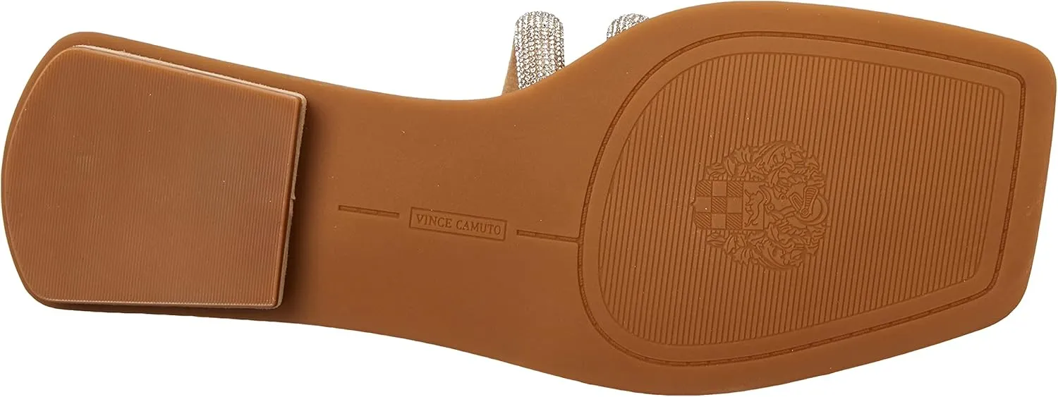 Vince Camuto Women's Peomi Crystal Strap Sandal Slide