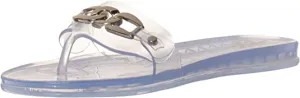 Vince On Toe Exceptional value Jelly Evolet Slip Great deal Sandal Flop Open Clear Camuto Rounded Flip