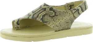 Vince. Women's Olsen Flat Sandal, Barley Snake, 6.5