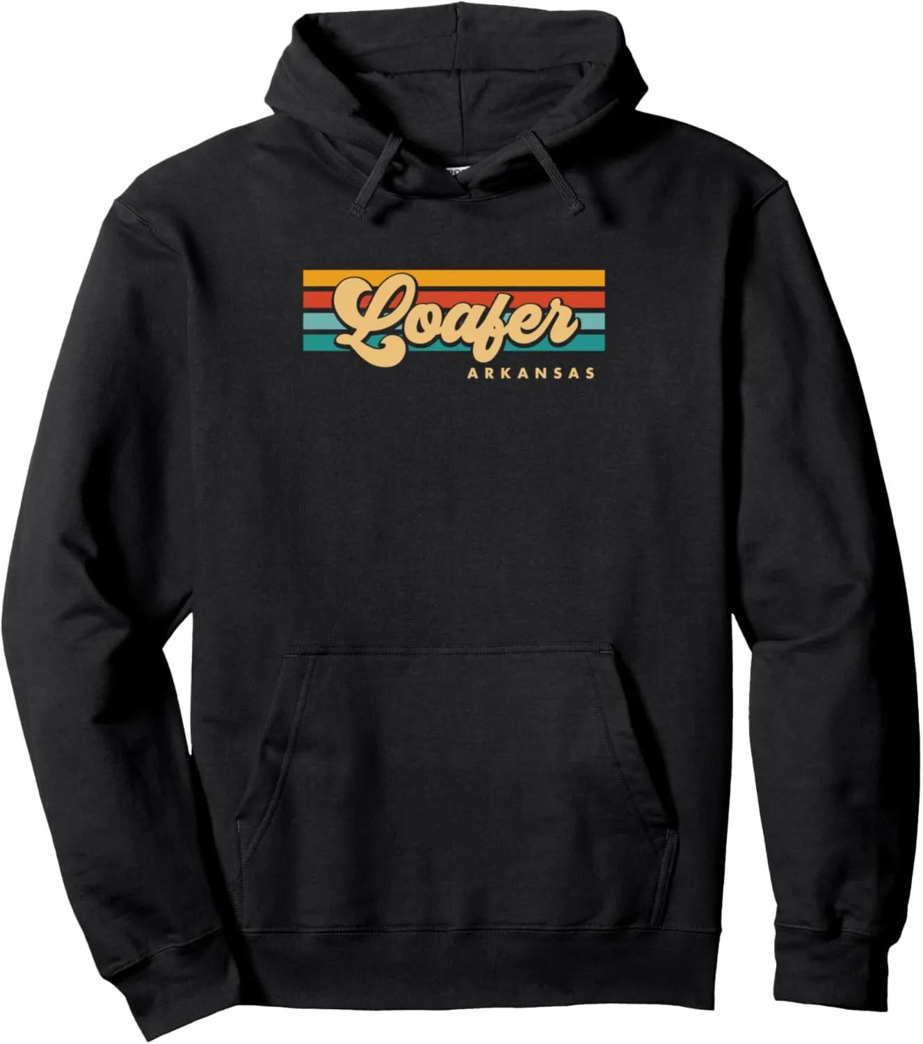 Vintage Sunset Stripes Loafer, Arkansas Pullover Hoodie