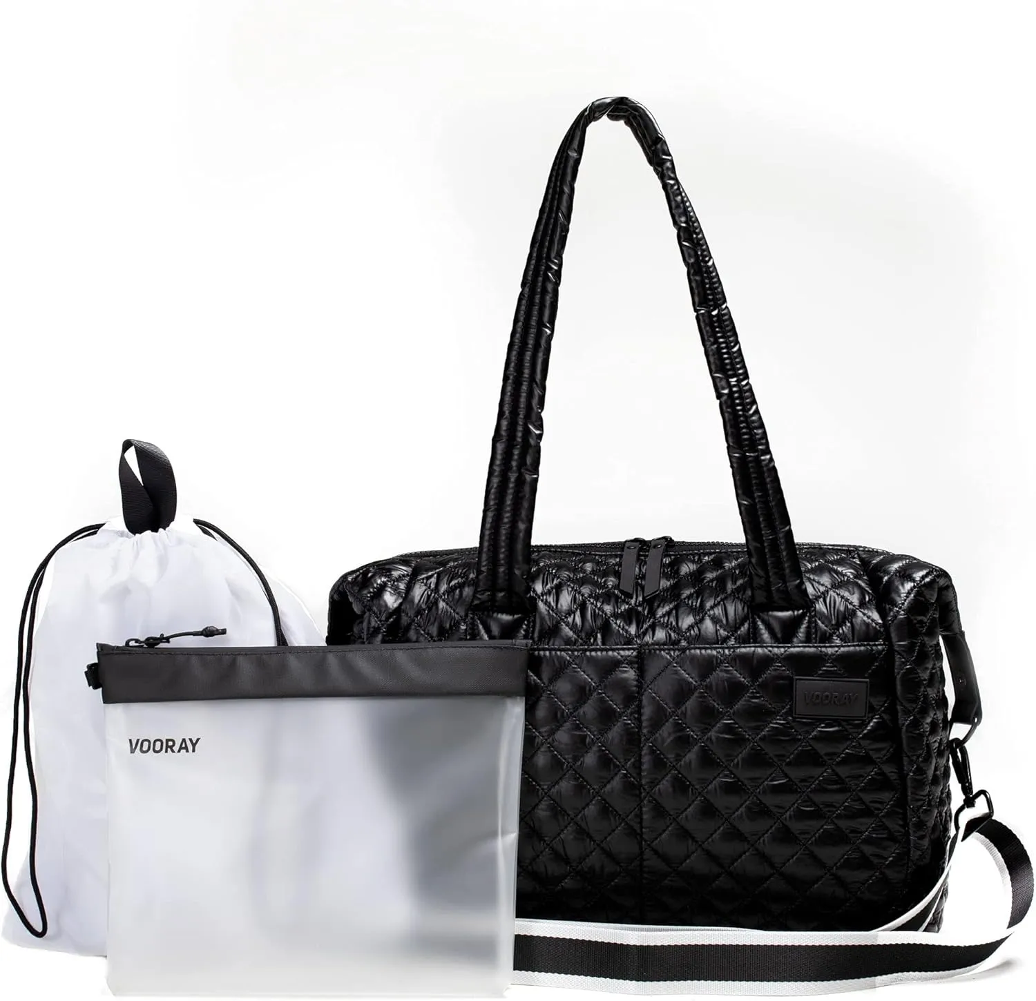 Vooray Alana Duffel Bag – Small Lightweight Travel Bag with Laptop Sleeve, Sports Gym Duffel for Women & Men, Weekender for Overnight, Everyday Use, or Hospital Travel
