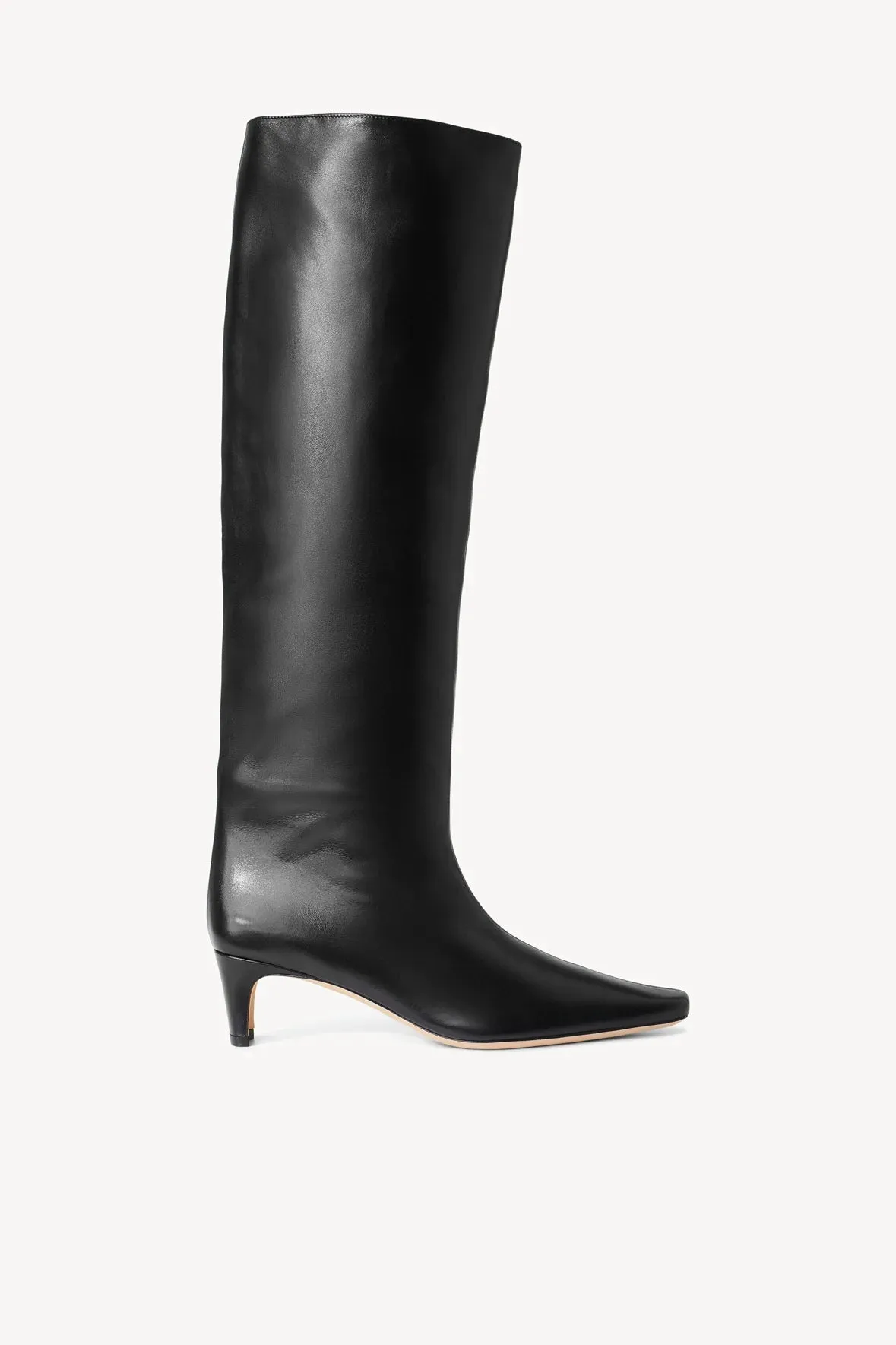 Wally Tall Leather Boot - Black