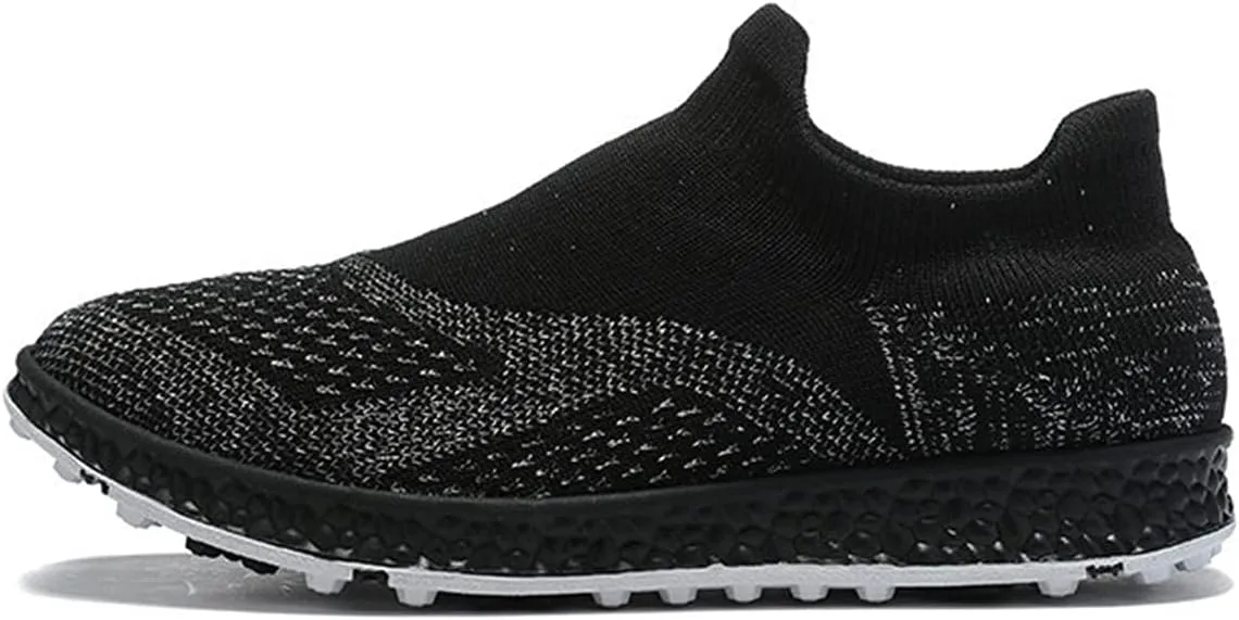 WJFGGXHK Women's Spikeless Golf Shoes, Ladies Golfers Shoe Non Slip Comfort Golf Training Sneakers,Black,38 EU
