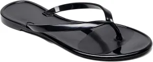 Women Flip Flops Jelly Shoes Thong Sandals Flat Slides Clear Jellies Pool Slippers Bathroom Summer Beach Size 8 Ladies Non Slip Dress Comfortable Quick Drying Soft
