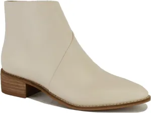 Women's Brown Two-Tone Ankle Boots Western Bootie Pointed Toe Stacked Block Heel Boots