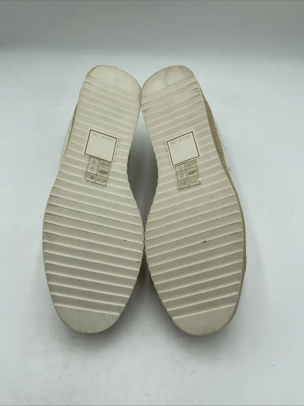 Women’s Dolce Vita Tomas Rope Sneaker Off White Size 10M - Very Good