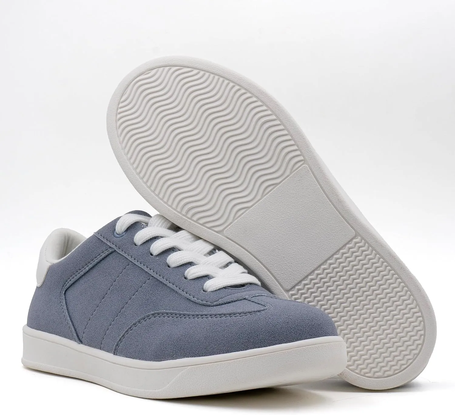 Women's Lace Up Trendy Sneaker Classic Fashion Low Top Walking Shoes