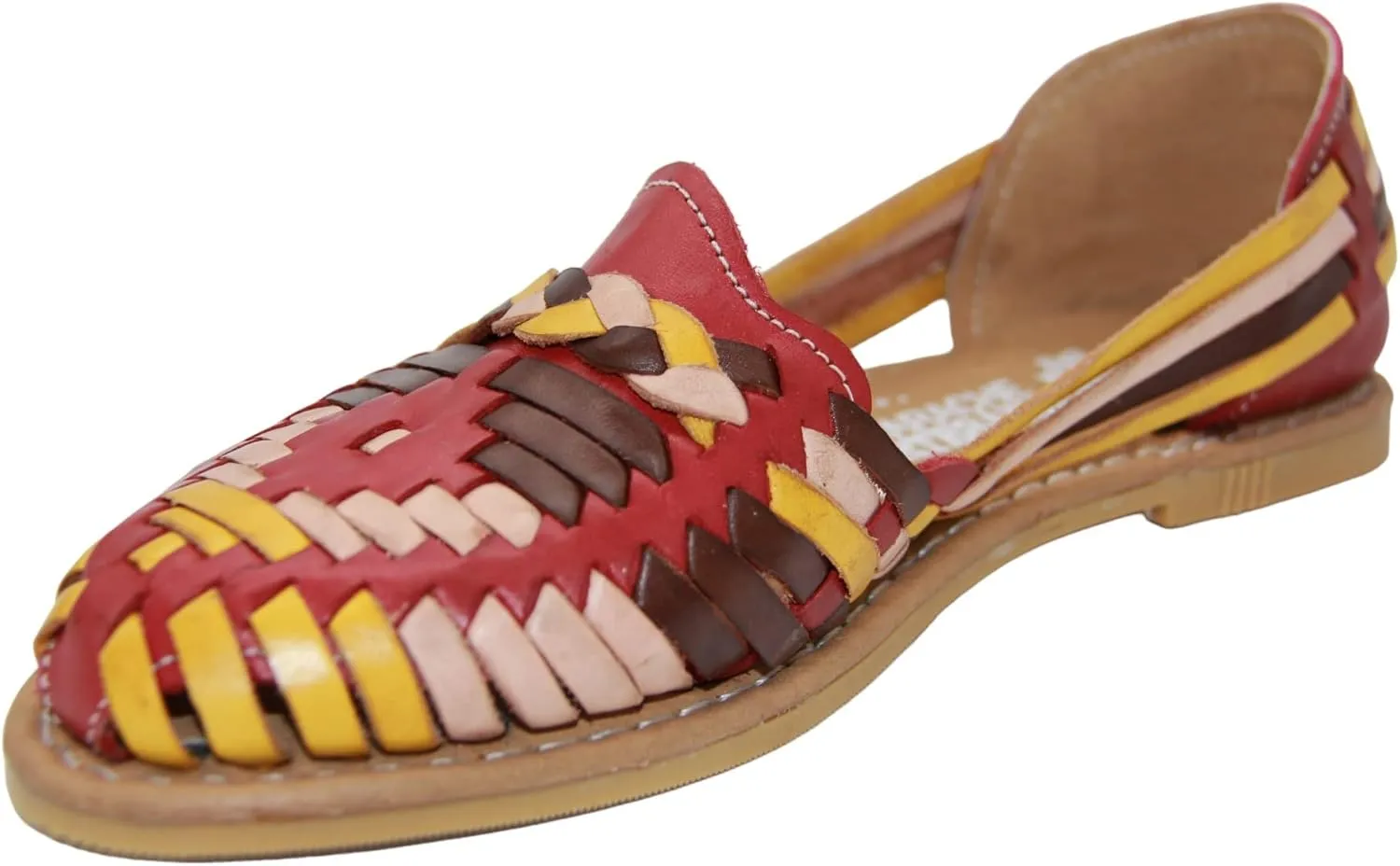 Womens Leather Traditional Huarache Sandal, Hand Woven Authentic Mexican Leather Huarache Sandal
