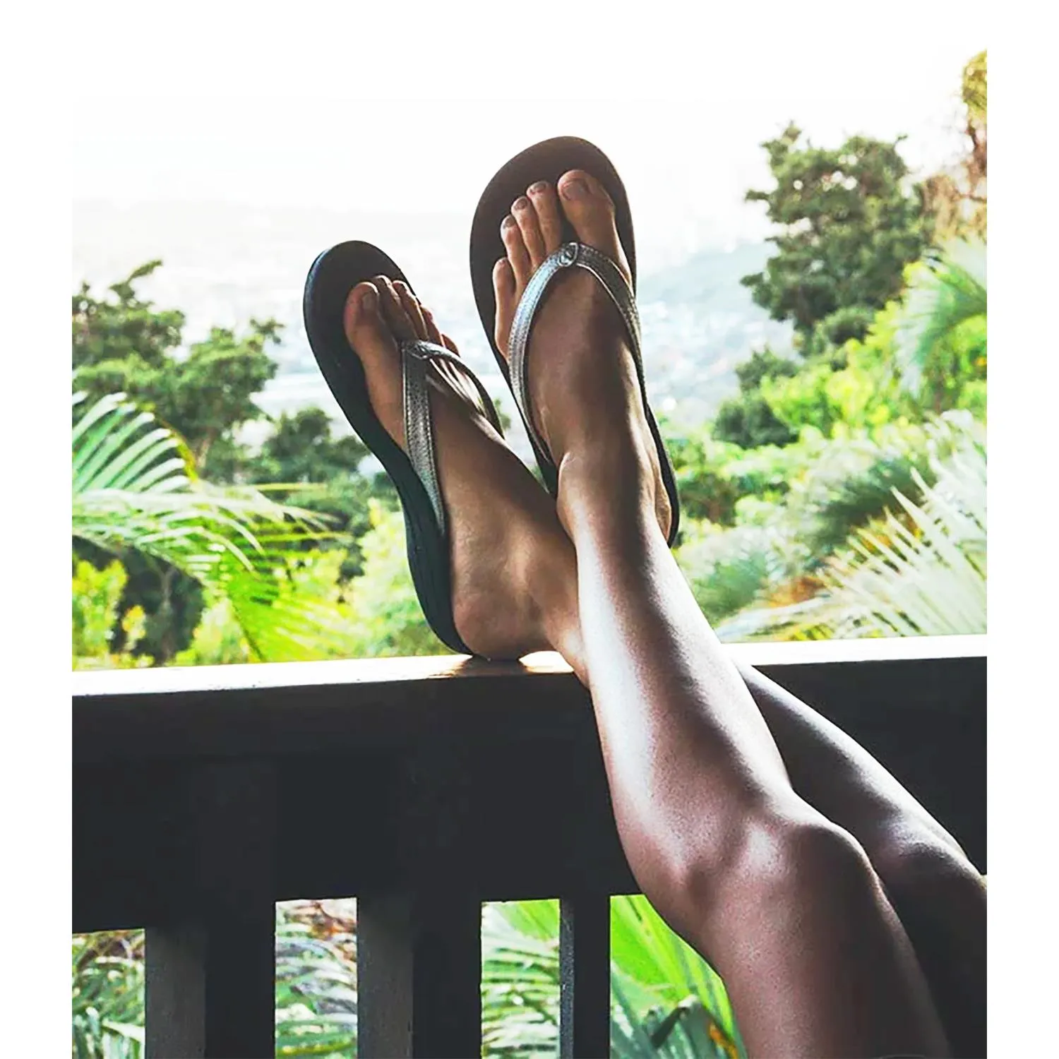 Women's OluKai Kulapa Kai White/Black Synthetic