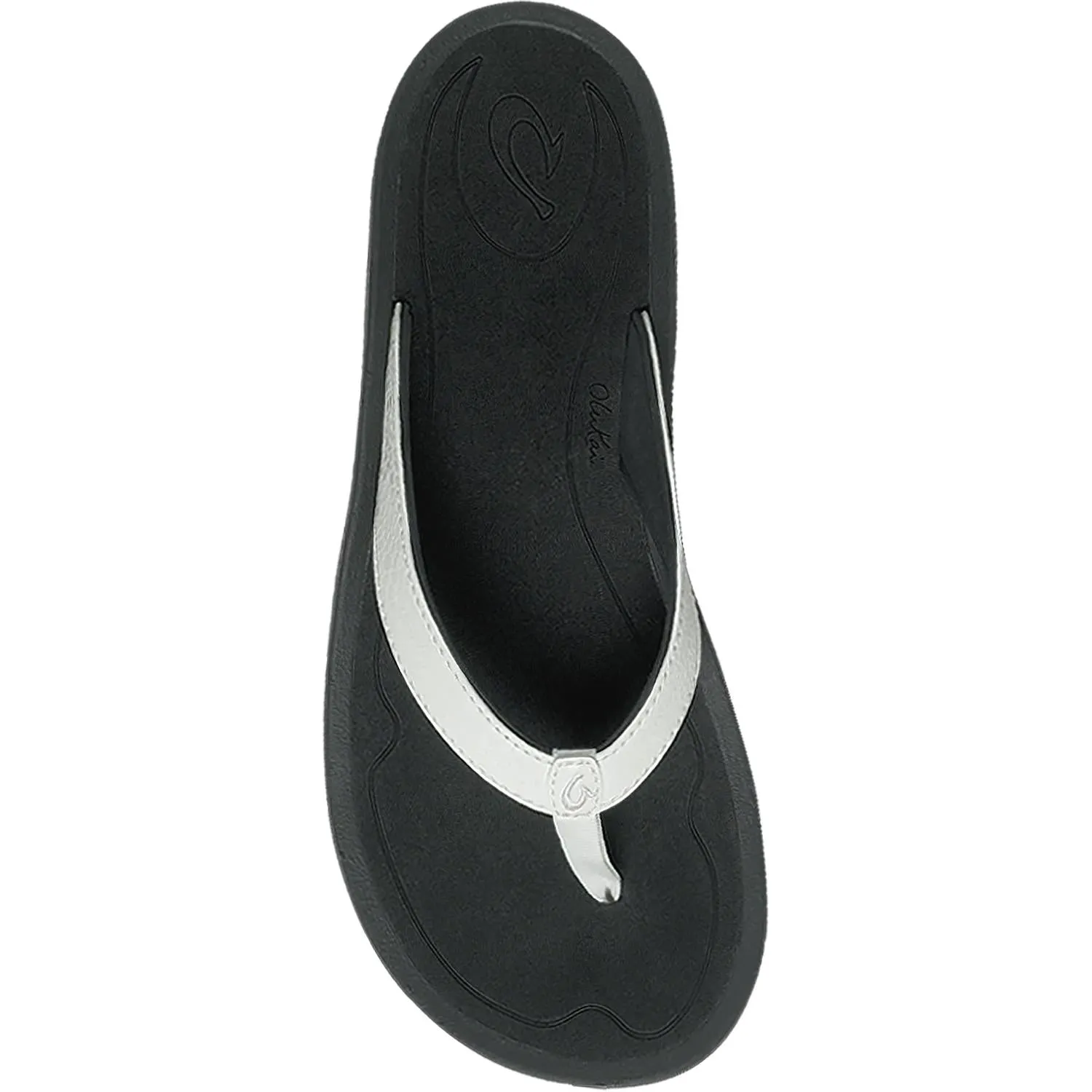 Women's OluKai Kulapa Kai White/Black Synthetic