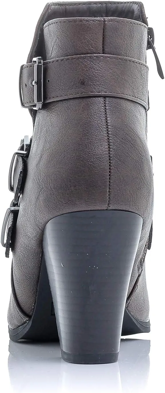 Women's Payton Boot Side Zip High Block Heel Ankle Booties