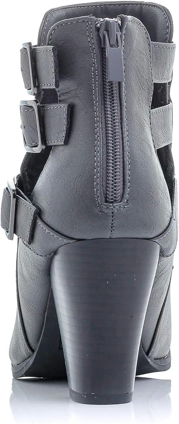 Women's Payton Boot Side Zip High Block Heel Ankle Booties