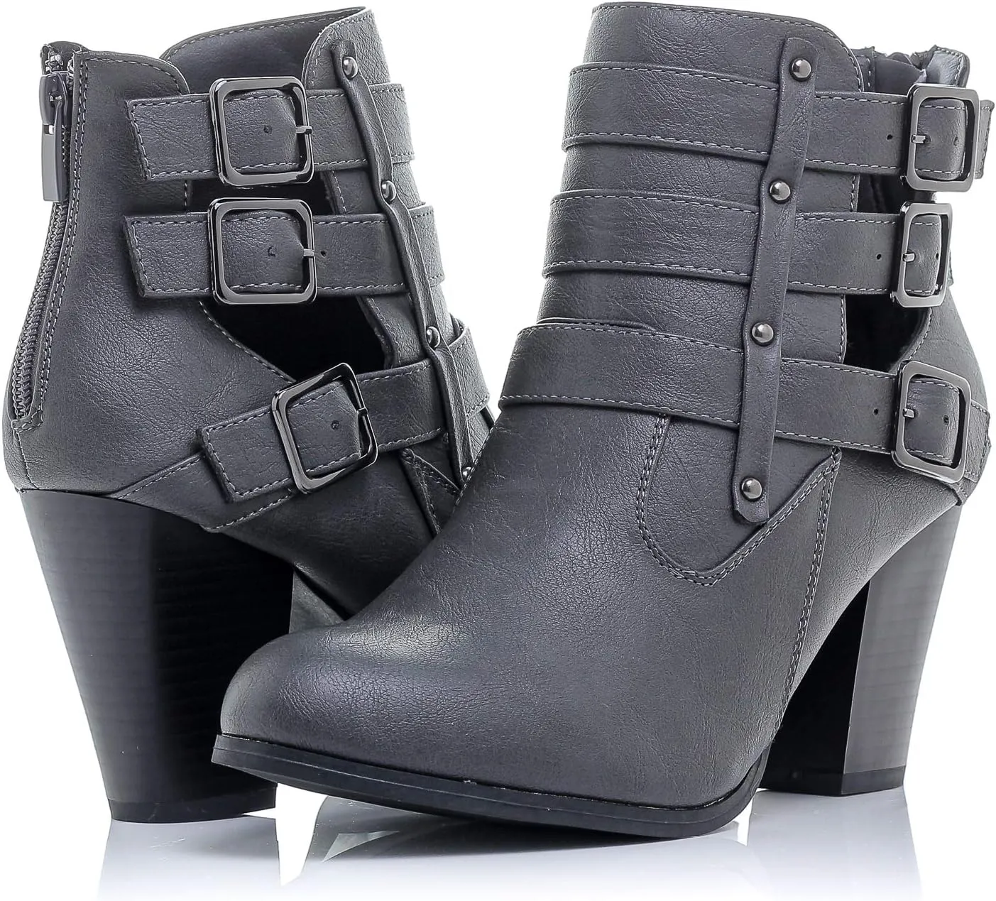 Women's Payton Boot Side Zip High Block Heel Ankle Booties