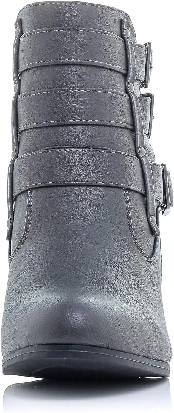 Women's Payton Boot Side Zip High Block Heel Ankle Booties