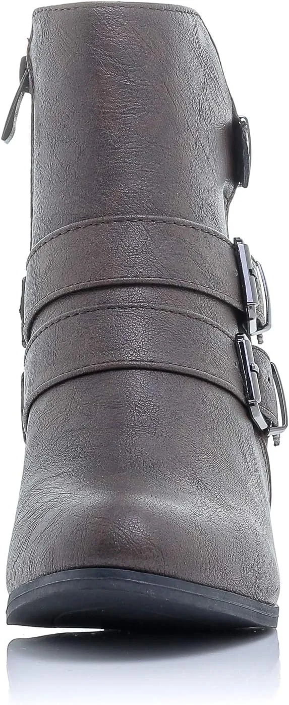 Women's Payton Boot Side Zip High Block Heel Ankle Booties