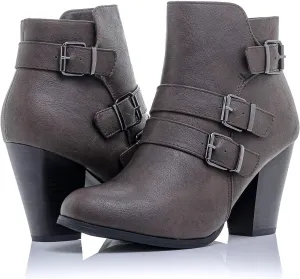 Women's Payton Boot Side Zip High Block Heel Ankle Booties