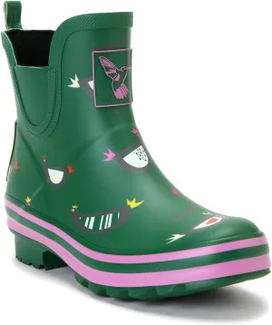 Women's Rain Boot Ankle Boots Meadow Wellies Garden Boot UK Brand
