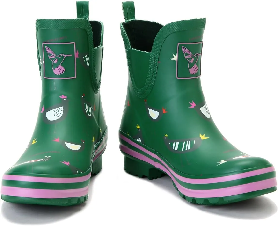 Women's Rain Boot Ankle Boots Meadow Wellies Garden Boot UK Brand