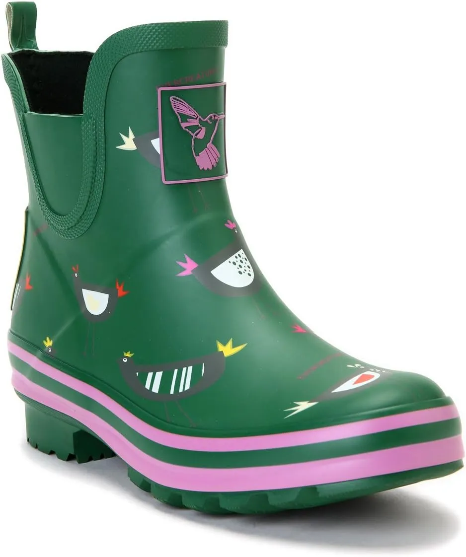 Women's Rain Boot Ankle Boots Meadow Wellies Garden Boot UK Brand