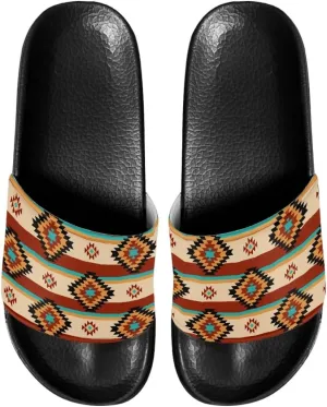 Womens Slides Sandals Indoor Bathroom Shower Slippers Non Slip Beach Sandal Comfort Bedroom Slippers Fashion Summer Shoes SizeUS 6-13.5