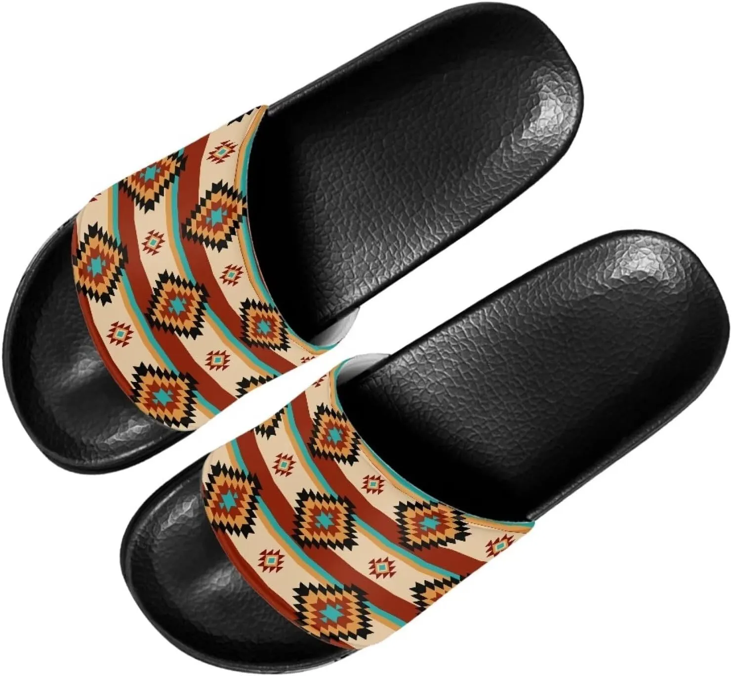 Womens Slides Sandals Indoor Bathroom Shower Slippers Non Slip Beach Sandal Comfort Bedroom Slippers Fashion Summer Shoes SizeUS 6-13.5