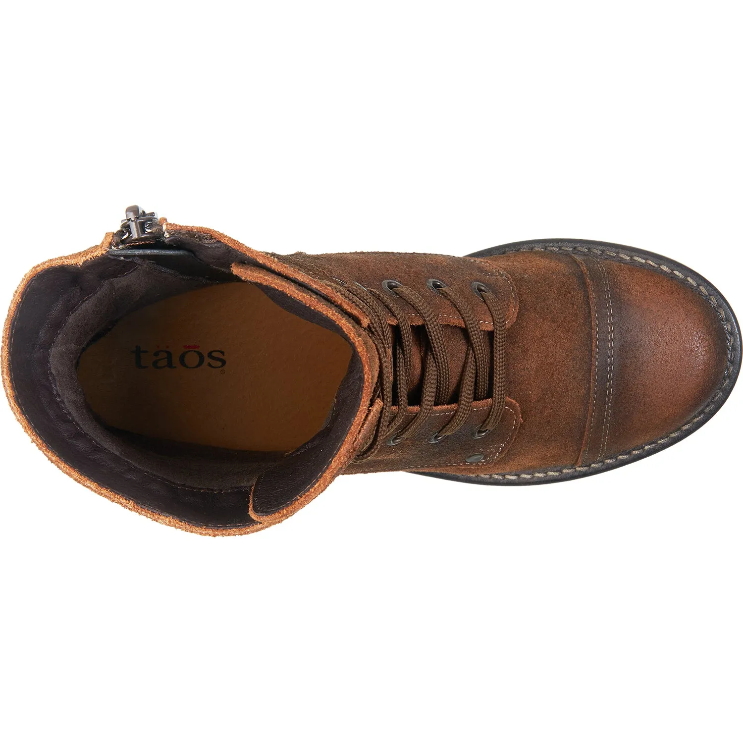 Women's Taos Crave Brown Rugged Leather