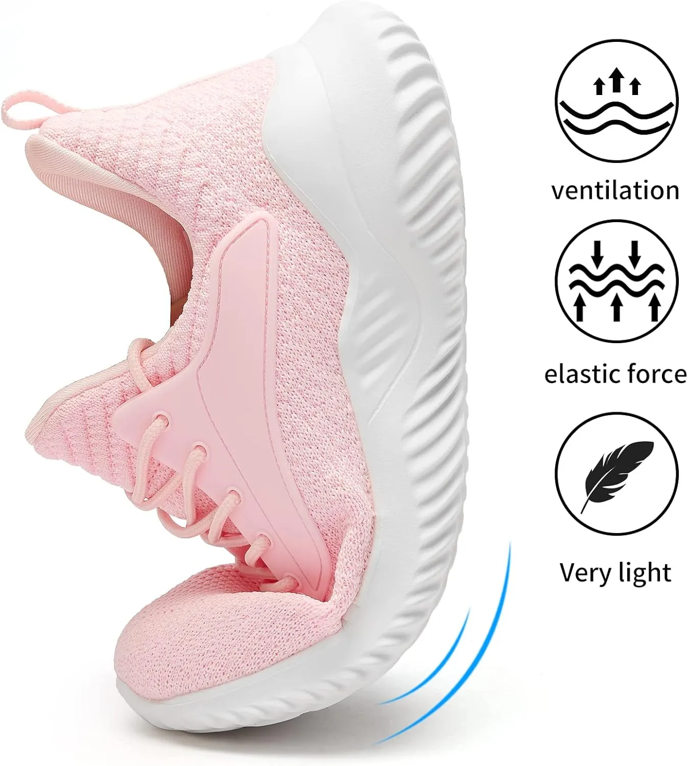 Womens Tennis Shoes Walking Sneakers - Memory Foam Running Slip On Gym Athletic Workout Nursing Comfort Work Shoe Lightweight