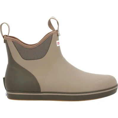XTRATUF MEN'S 6 IN ANKLE DECK BOOT EARTH BROWN XMAB902