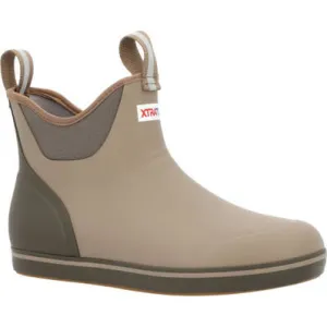 XTRATUF MEN'S 6 IN ANKLE DECK BOOT EARTH BROWN XMAB902