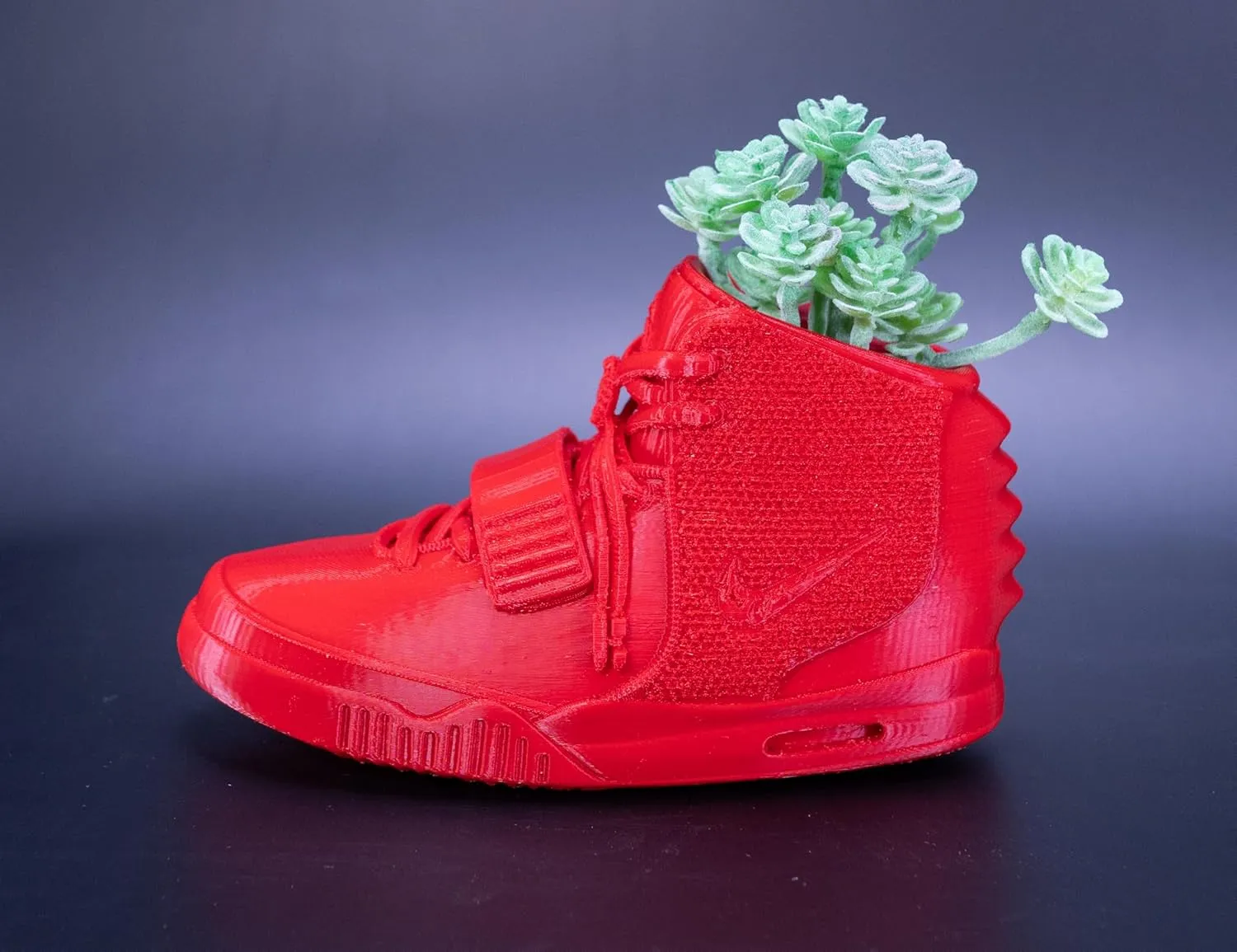 YeezyPotter - Red October Custom Sneaker - Planter Pot - Topper - Display - 3D Printed